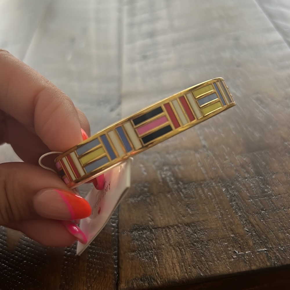 Kate Spade Multi Idiom Bangle Bracelet Boating Flags - Picture 3 of 4